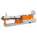 Co rotating twin screw extruder